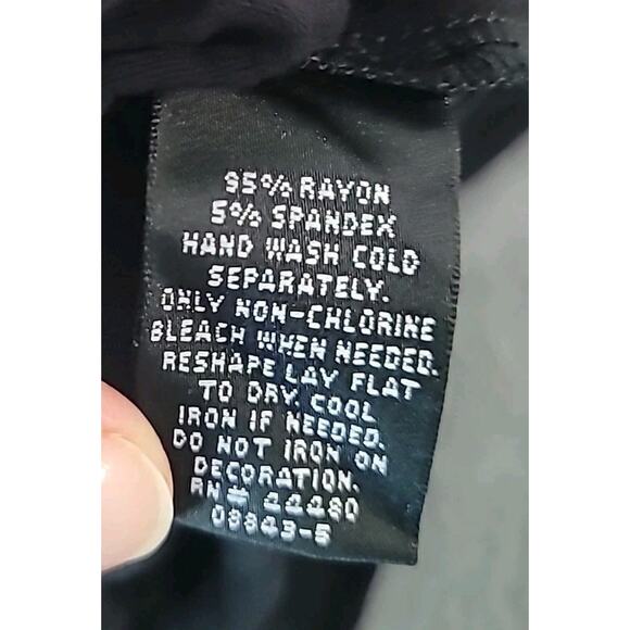 Nicole Miller Black Maxi Halter Dress XL – Colorful Beaded Collar Statement - Picture 6 of 8